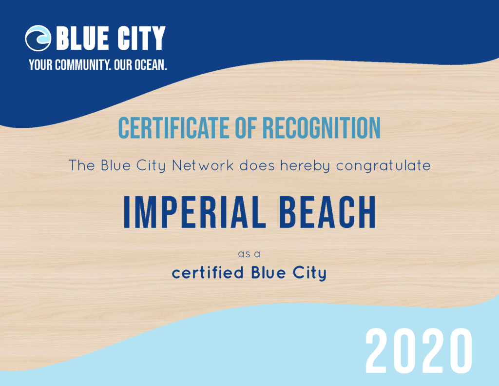 Imperial Beach Certificate