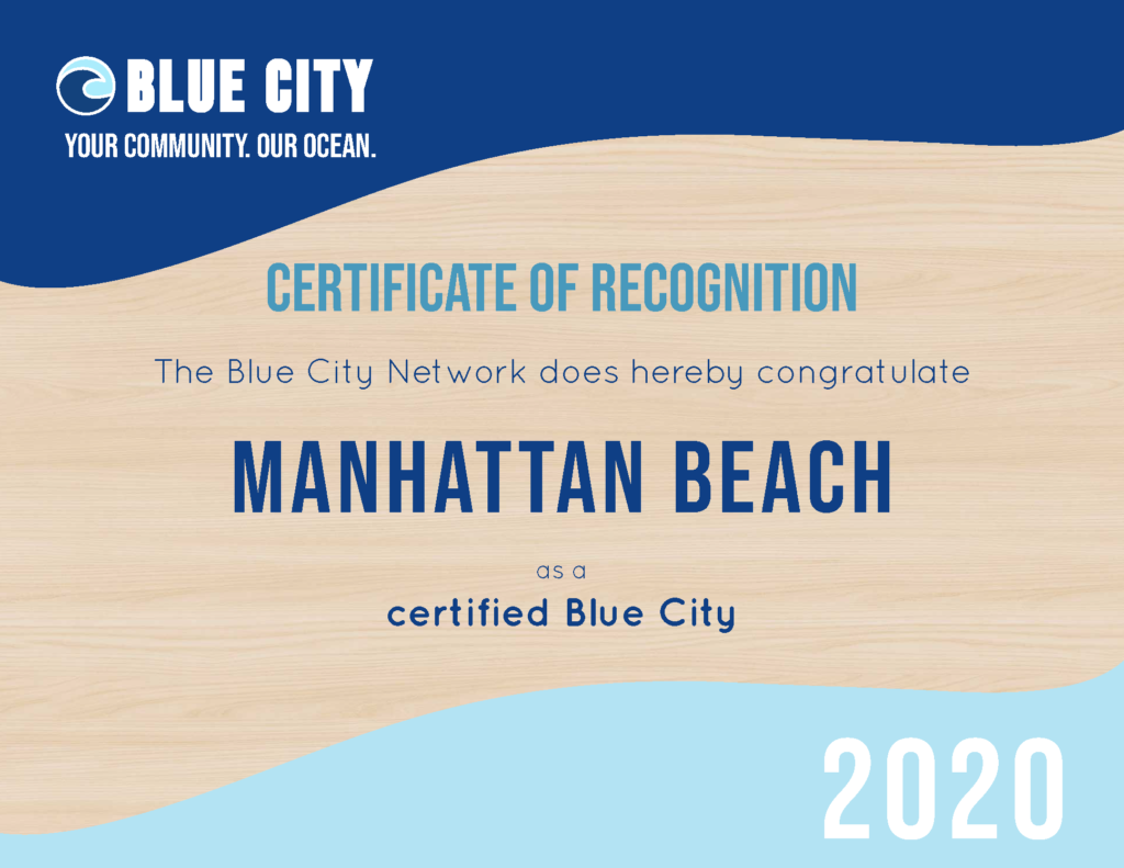 Manhattan Beach Certificate
