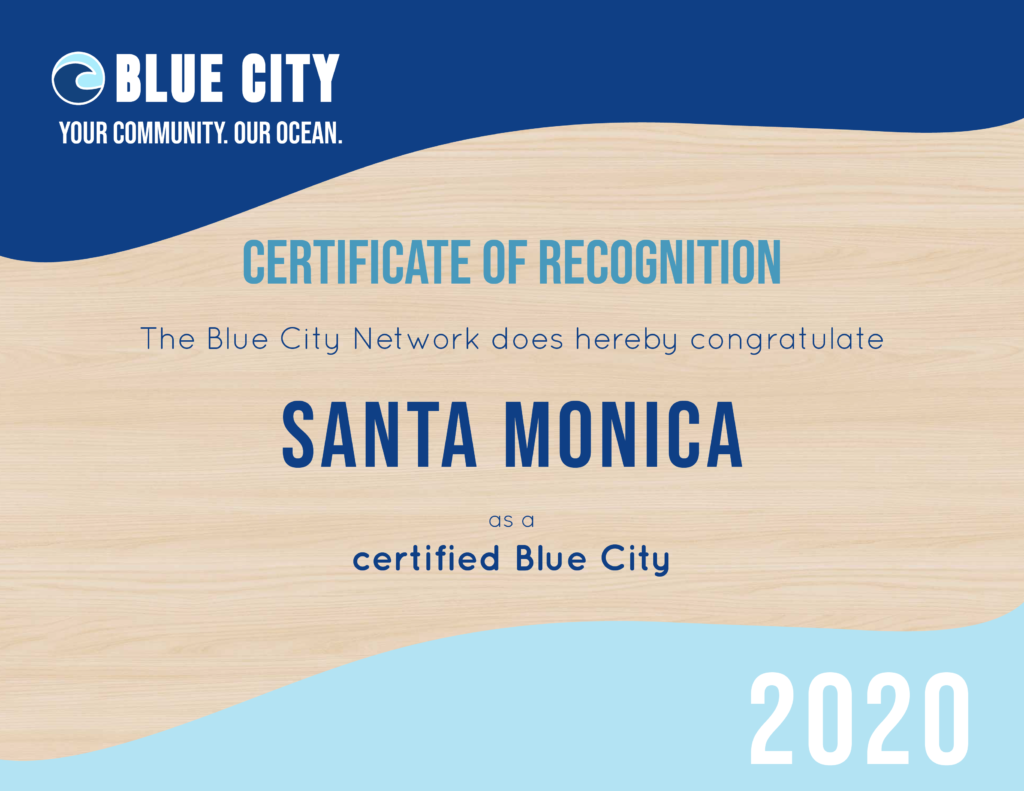Santa Monica Certificate