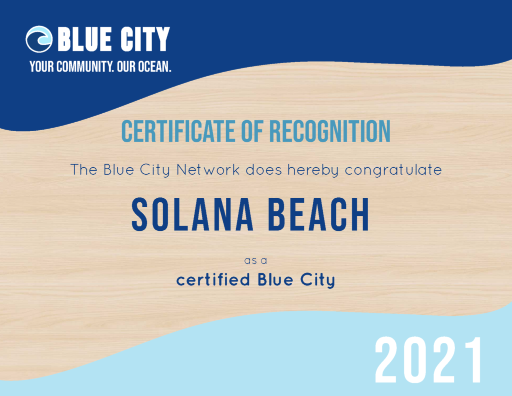 Solana Beach Certificate