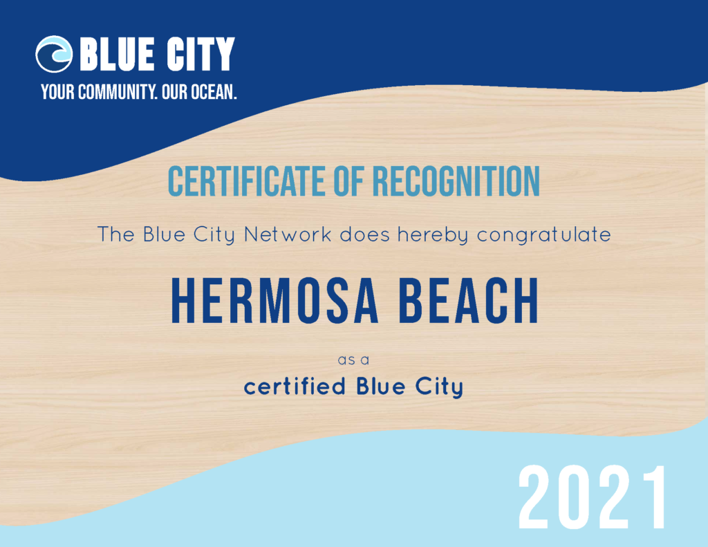Blue City Certificate - Hermosa Beach