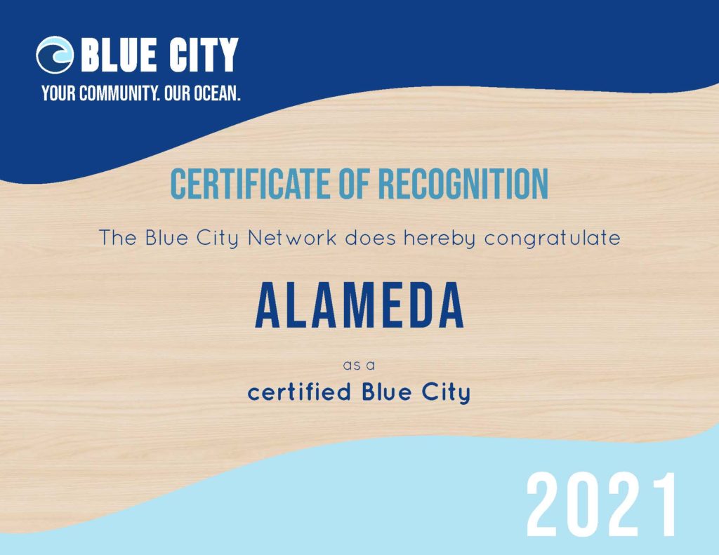 Alameda Certificate